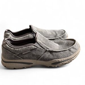 Skechers Men's Canvas Slip-On Loafers Size 9.5 Boat Shoes
